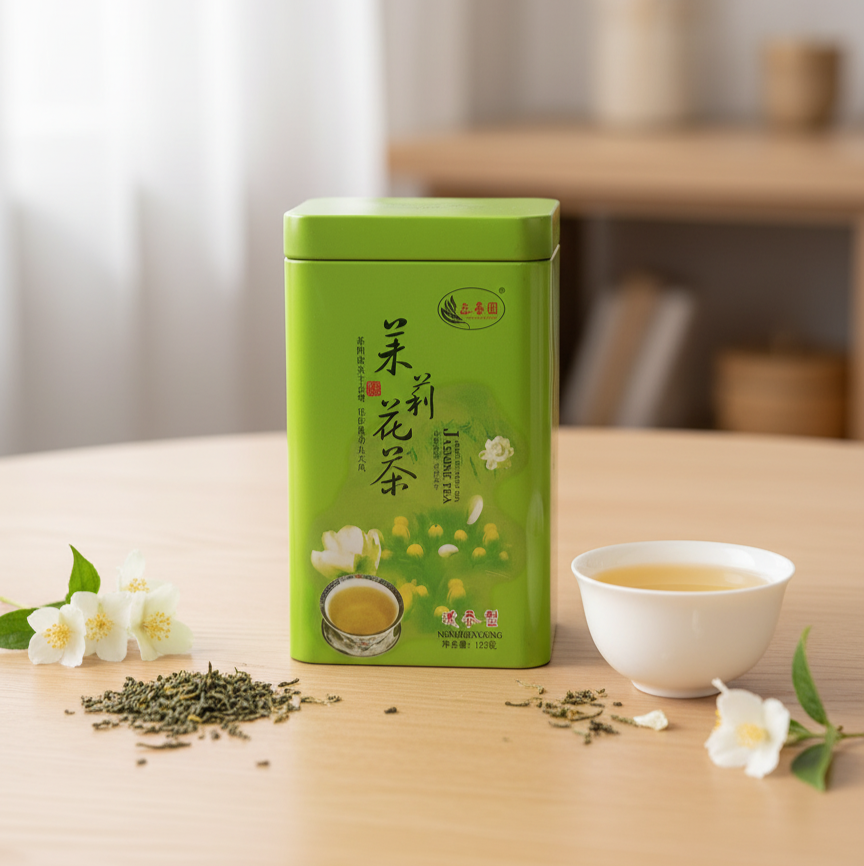 Premium Jasmine Scented Green Tea (125g Tin)